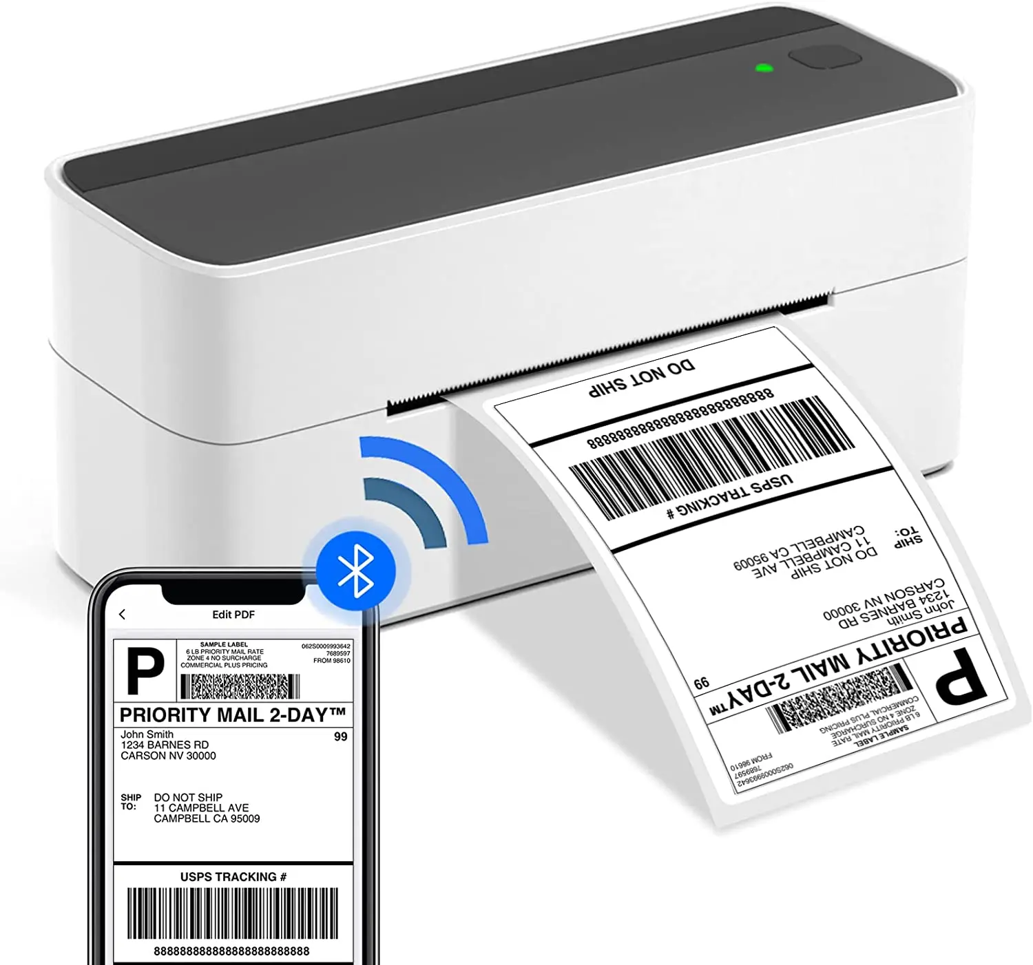 Stampante Termica Per Etichette Bt Phommemo 4 X6 Stampante Per Etichette Di Spedizione Per Pacchetti Di Spedizione Etichettatrice Desktop Per Amazon E