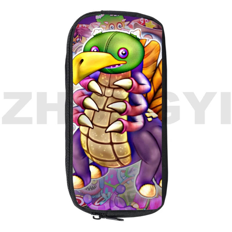 Gioco My Singing Monsters Pencil Case Cute Cosmetic Bag Kids Stazionaria Pen Storage Bag Large Office School Supplies Make Up Bag