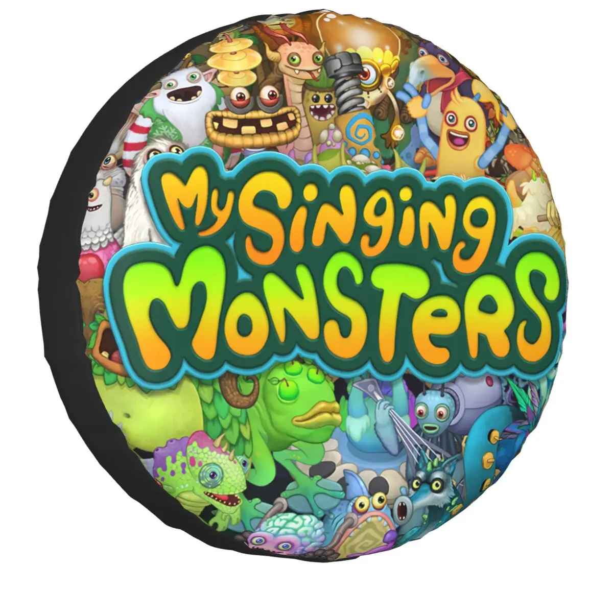 My Singing Monsters Tire Cover 4Wd 4X4 Trailer Video Game Protezione Ruota Di Scorta Universale Per Honda Crv 14 "15" 16 "17" Pollici