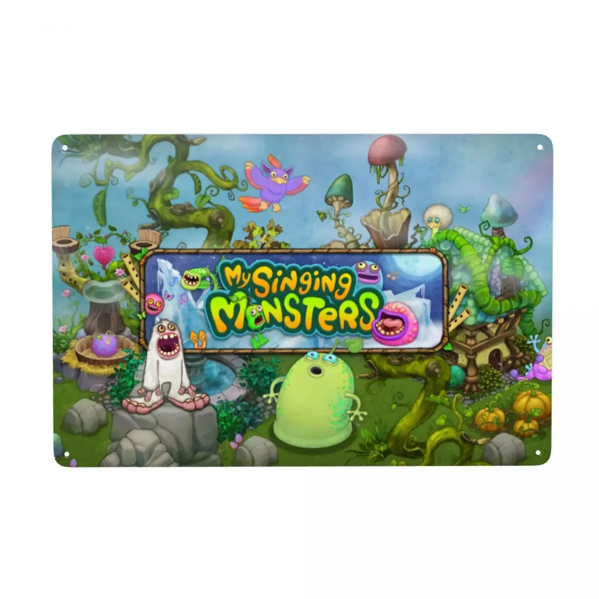 Vintage My Singing Monsters Metal Signs Custom Anime Cartoon Game Targa In Latta Gate Garden Bar Wall Art Decor 30X20Cm