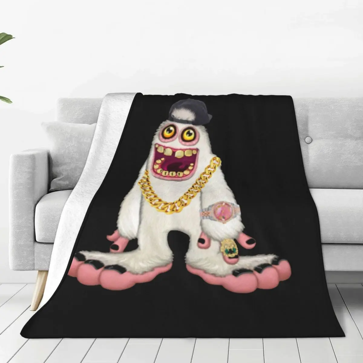 My Singing Monsters Coperta Fleece Thing Life Cartoon Coperte Leggere Per Biancheria Da Letto Divano Letto Tappeto