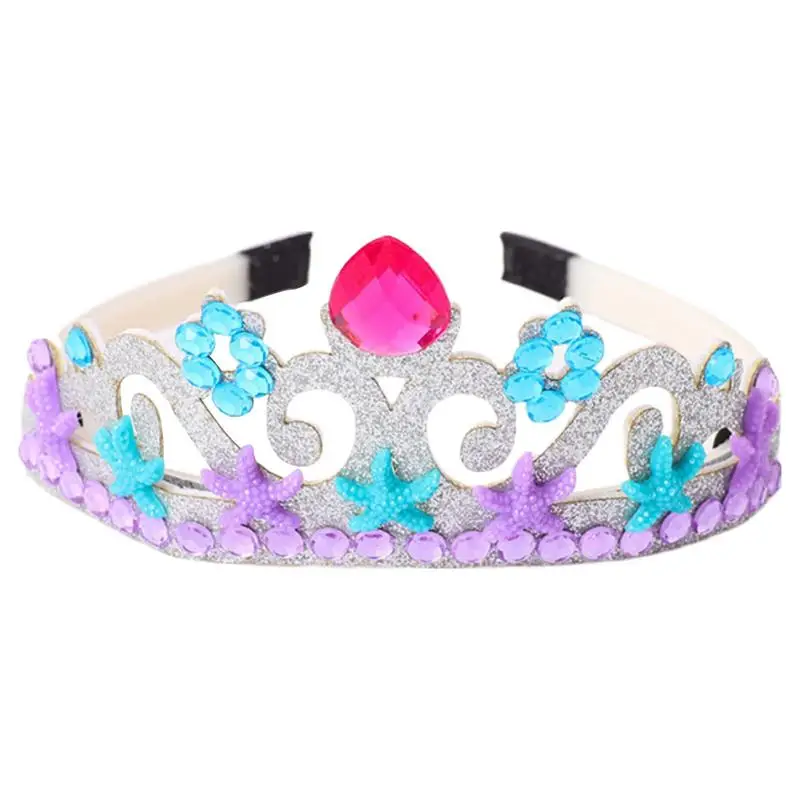 Ragazze Tiara Copricapo Principessa Finta Gioca Non Tessuto Tiara Fasce Vestire Forniture Per Halloween Teatro Anniversario Birthda