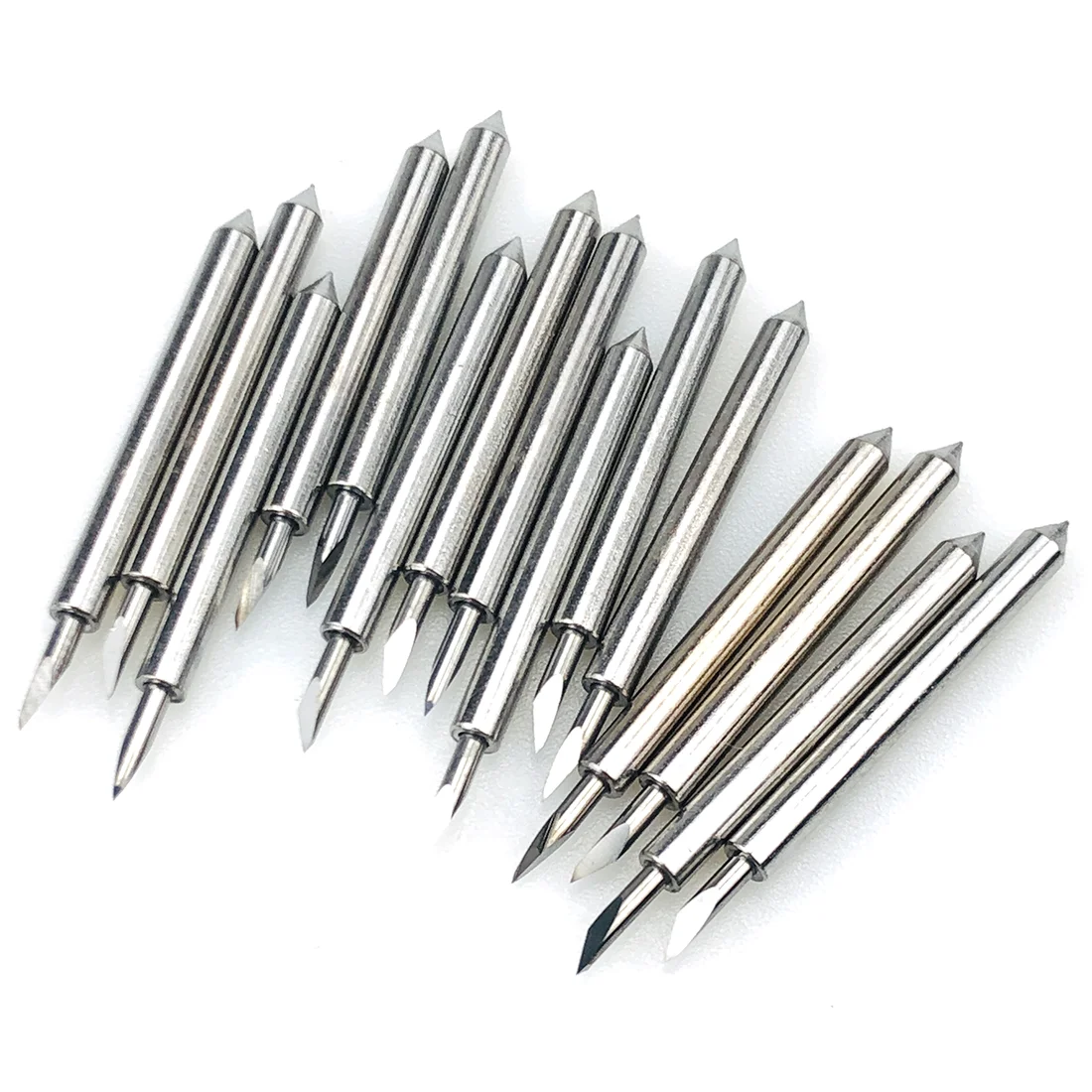 15Pcs Premium Deep Fine Point Plotter Cutter Blade Acciaio Al Tungsteno Per Deep Cut Cricut Maker Roland Esplora Air Dia 2Mm