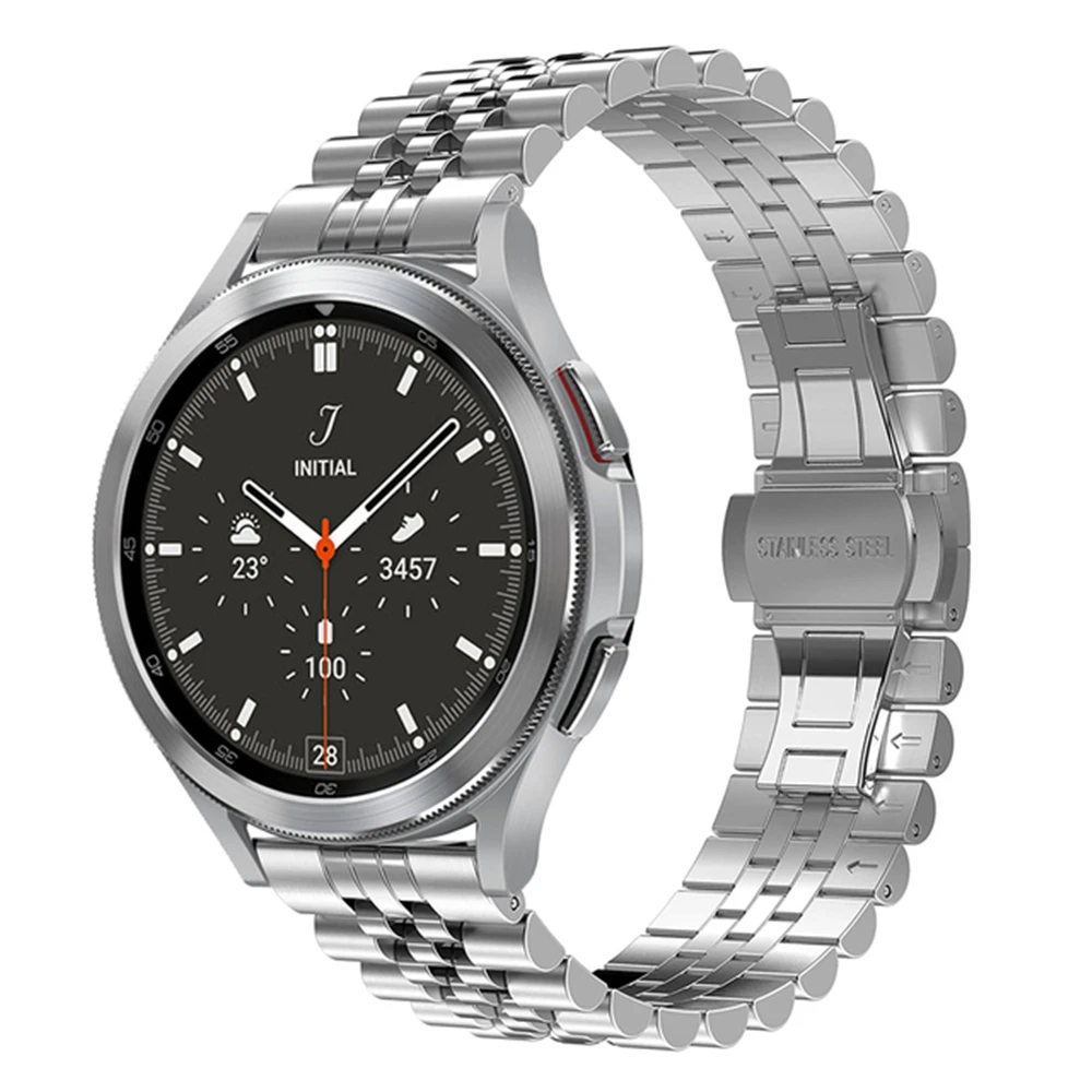 20Mm 22Mm Watch Band For Samsung Galaxy Watch 4 3 44Mm 45Mm Gear S3 Active 2 Bracelet For Huawei Watch Gt3 Stainless Steel Band