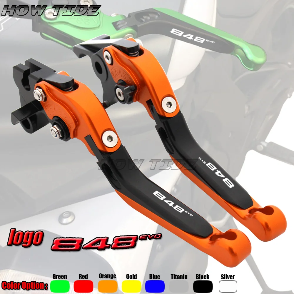 20 Colori Regolabili Pieghevoli Estensibili Moto Moto Leve Frizione Freno Per Ducati 848 Evo 848 Evo 848 Evo 2007-2013
