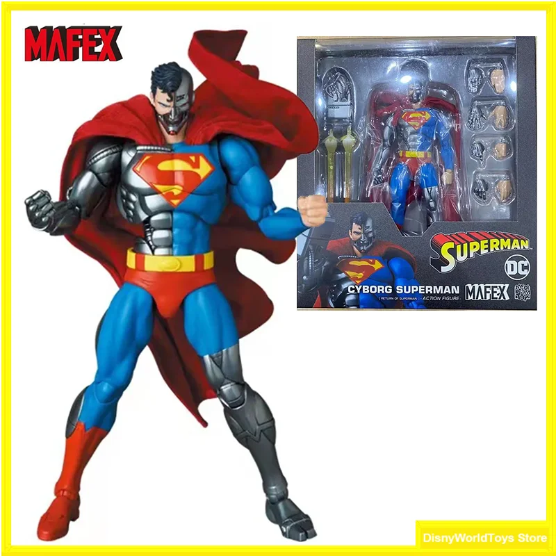 100% Originale Mafex 164 Cyborg Superman Ritorno Di Superman In Stock Anime Collection Figure Model Toys