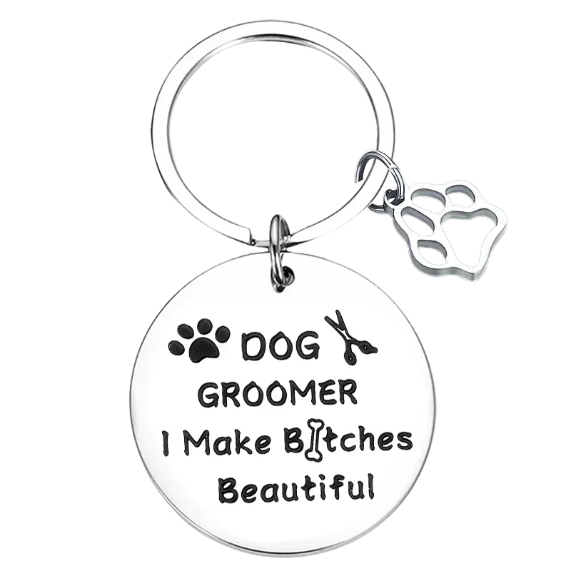 Dog Groomer Gifts Portachiavi Ciondolo Dog Stylist Presenta Portachiavi Pet Hair Groomer Gift