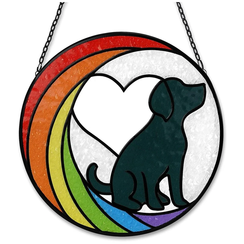 Regali Commemorativi Per Cani Rainbow Bridge Sun Catcher Decorativo Per Gli Amanti Dei Cani Pet Present