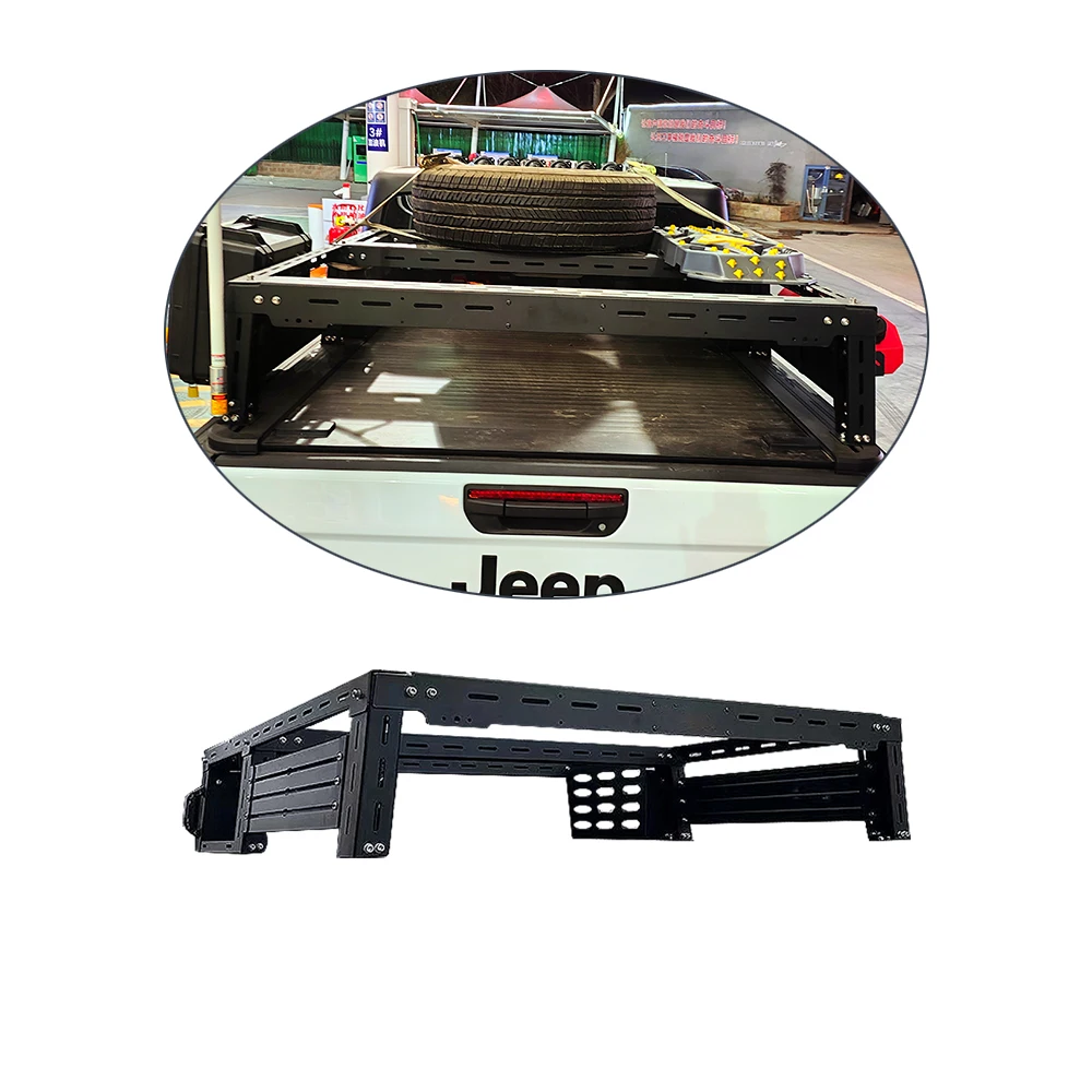 Produttore Universale 4X4 Pick Up Truck Bed Rack Per F150 Tacoma Jeep Gladiator Hilux