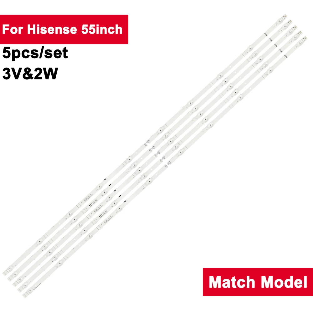 Striscia Di Retroilluminazione A Led Da 1099Mm Per Hisense 55 Pollici Jl.D580A1330 365As M V02 Hz58A55 Lc 58 Q7330U Lc 58 Q620U 58 R6E 58 V1A 58 H6550