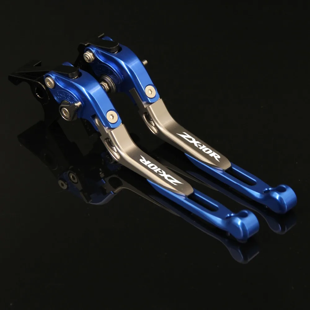 Logo "Zx-10R" Moto Cnc Leve Frizione Freno Per Kawasaki Zx-10R Zx 10R Zx10R 2004-2005 04 05