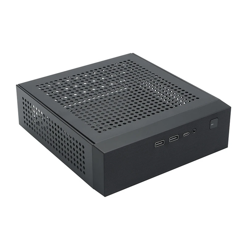 1 Pz M09 Htpc Host Mini Itx Computer Chassis Dc Power Supply Chassis Di Controllo Industriale Home Desktop Computer Case