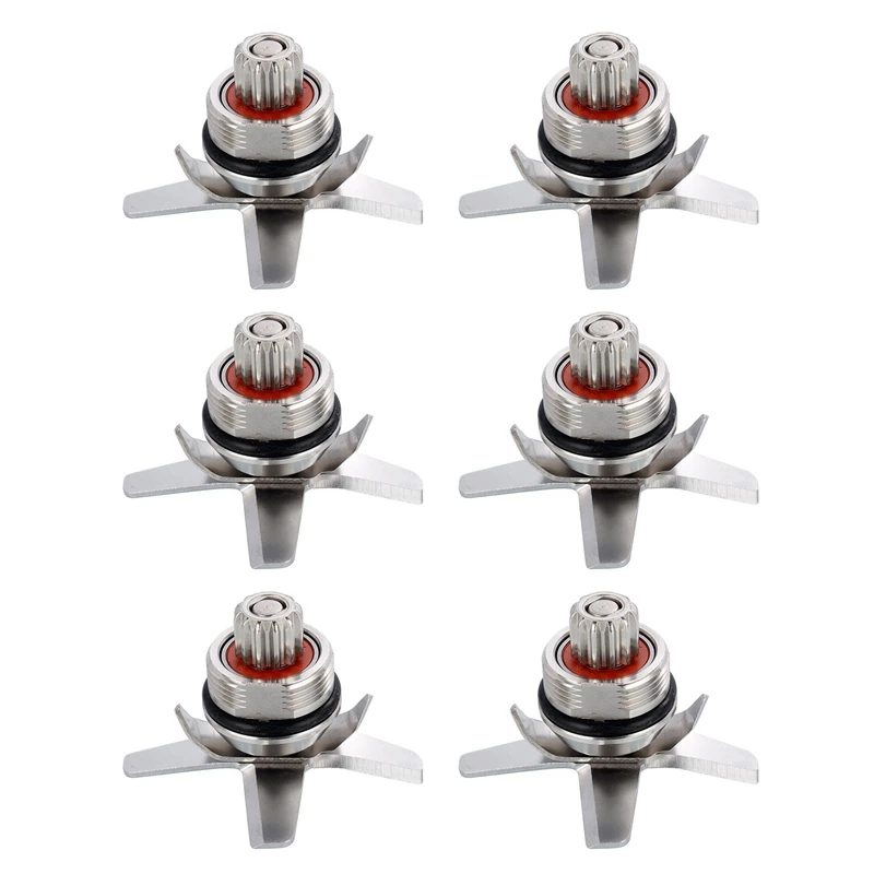 6X 767 Acciaio Inossidabile Temprato Sei Miscelazione E Taglio Per Twk Jtc 767 Lame Coltello Per Vitamix Juicer Blender Part