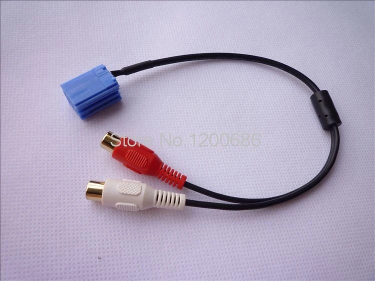 Blaupunkt Grundig Vdo 8Pin Cd Changer Rca Aux Cable Mini Iso Adapt Vw 2Rca