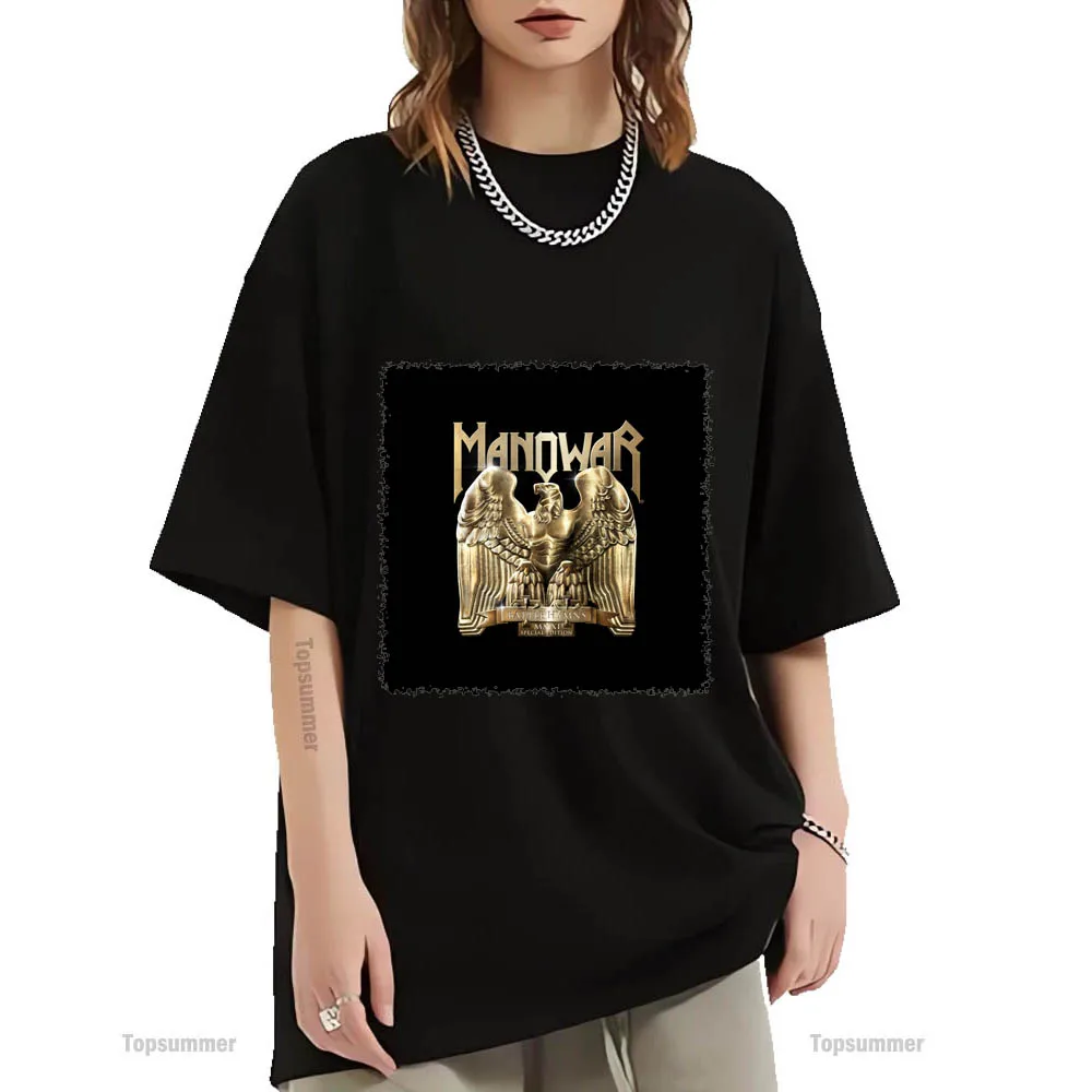 Battle Hymns Mmxi Album T-Shirt Manowar Tour T Shirt Pop Fashion Cotton Tshirt Coppie Abbigliamento Oversize