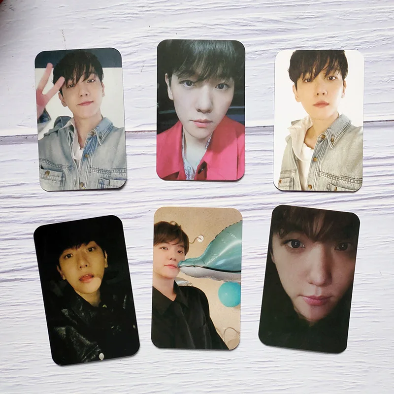 6 Pz/Set Kpop Exo Baek Hyun Bambi Album Di Fotolibri Carta Autofabbricata Lomo Card Photo Cards Poster Photoward Fans Collection