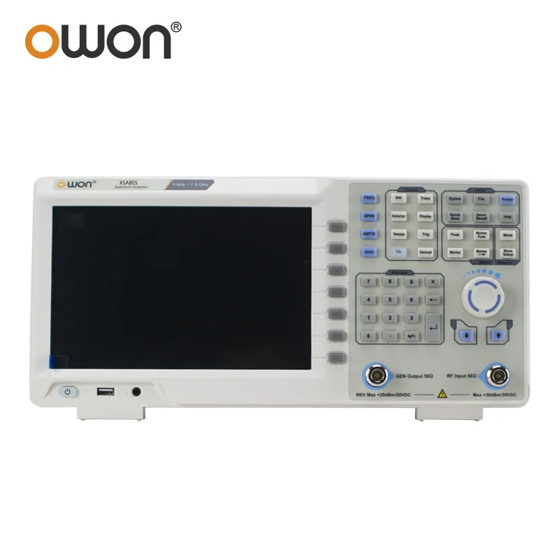 Gamma Di Frequenza Dell'Analizzatore Di Spettro Della Serie Owon Xsa800 Da 9 Khz Fino A 1.5 Ghz Rilevatore Di Metalli Ultrasottile Lcd Da 9 Pollici