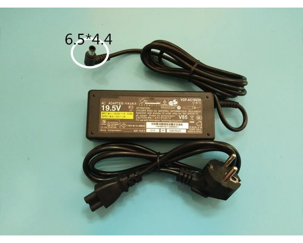 19.5V 3.9A Del Computer Portatile Ac Power Adapter Caricabatteria Per Sony Vaio Vgn-Vgp-Ac19V19 Vgp-Ac19V20 Vgp-Ac19V27 Vgp-Ac19V37 Vgp-Ac19V33