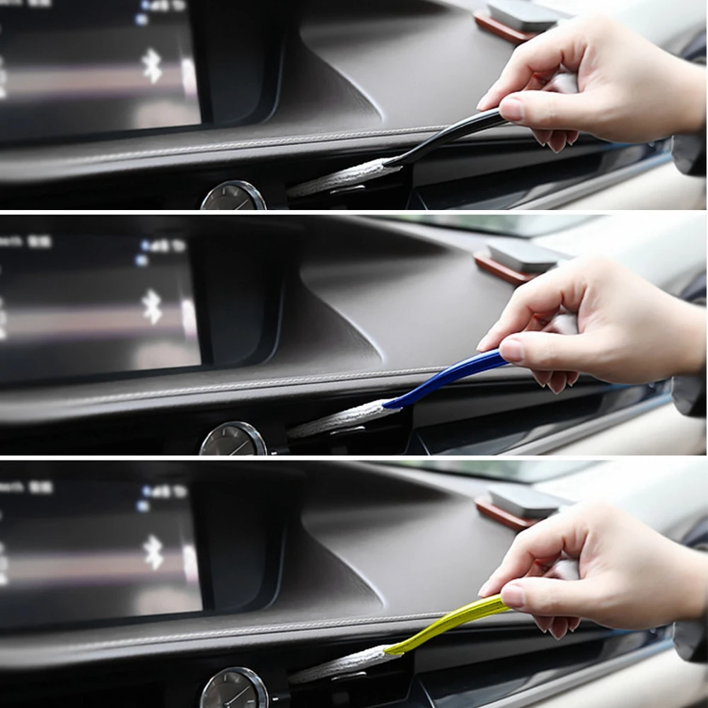 Double Ended Portable Cleaning Brush Mini Hand Held Magic Brush Duster For House, Car, Office