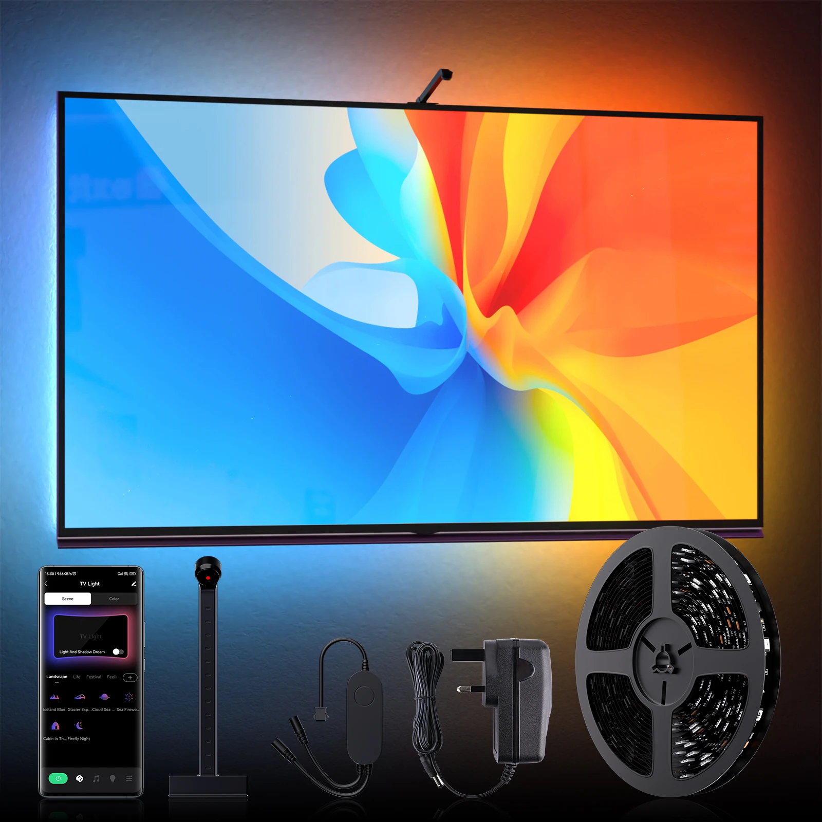 Smart Ambient Lighting Tv Pc Led Retroilluminazione App Camera Sync Usb Strip Lights Control Strip Lights Gaming Immersion Tv Led Camera