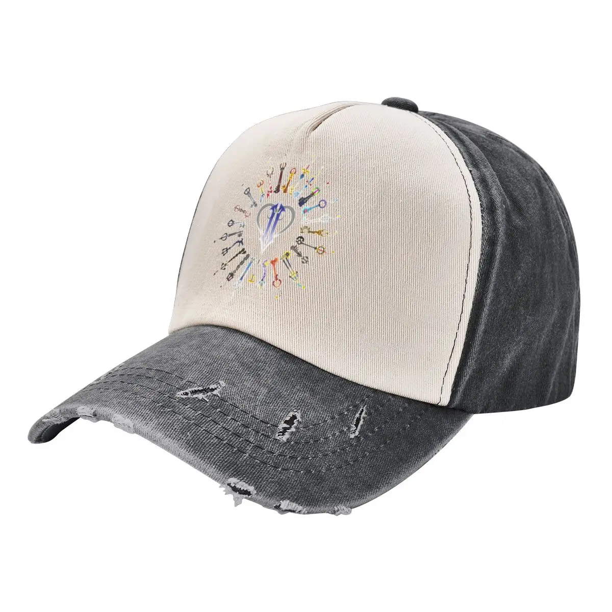 Kingdom Hearts 2 Portachiavi Un Cappello Da Baseball Lavato