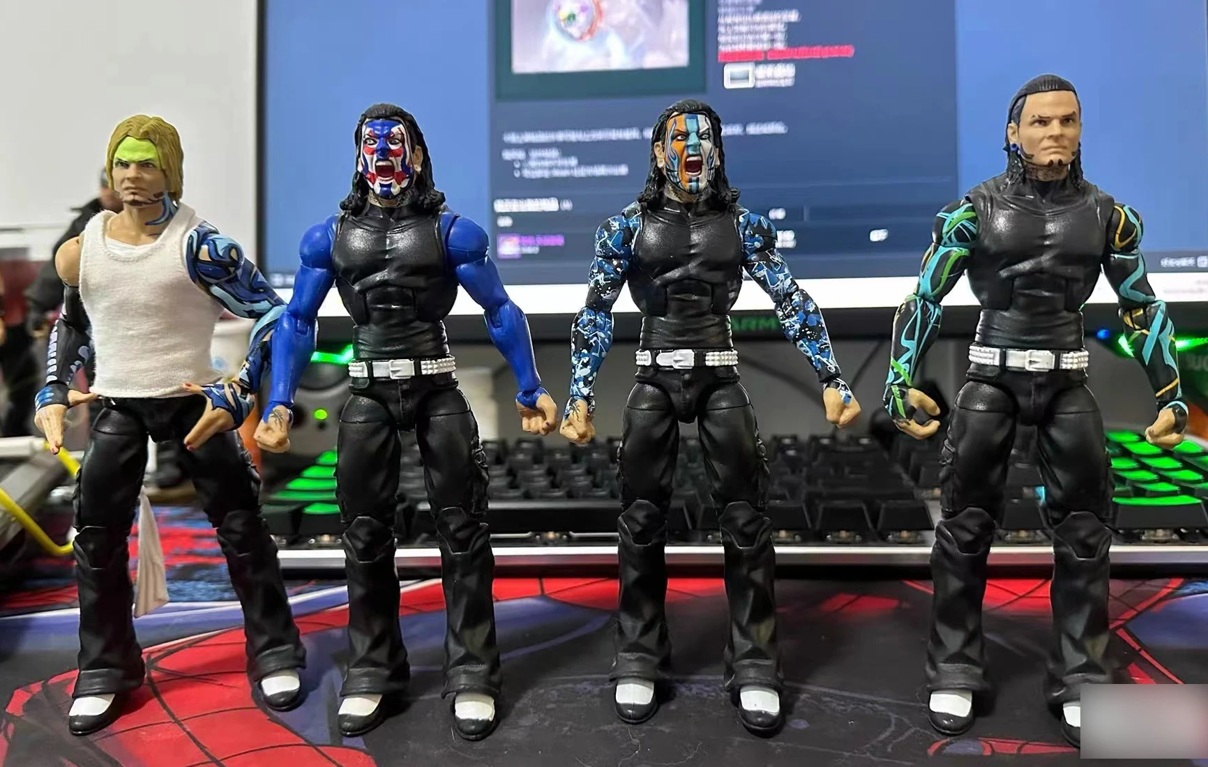 Jeff Hardy Wwe Aew Wwe Action Figure Wrestling Figure Display Collection Festival Gift