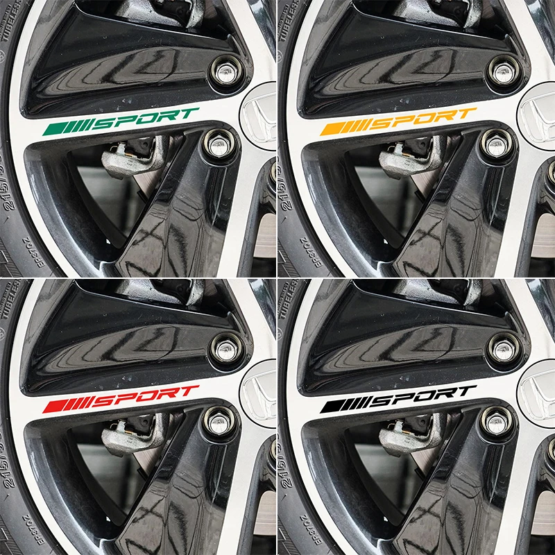 4Pcs Cerchi Per Auto Adesivi Ruota Di Visione Notturna Riflettente Adesivi Decorativi Per Peugeot 206 207 208 306 307 308 407 408 Car Styling