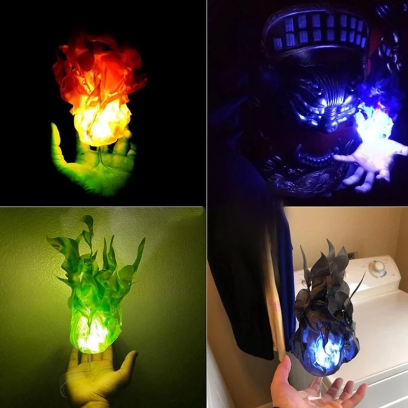 Absf Halloween Luminoso Palla Di Fuoco Galleggiante Puntelli Unici Per Decorazioni Per Feste Cosplay Luci Decorazioni Per Feste Di Halloween