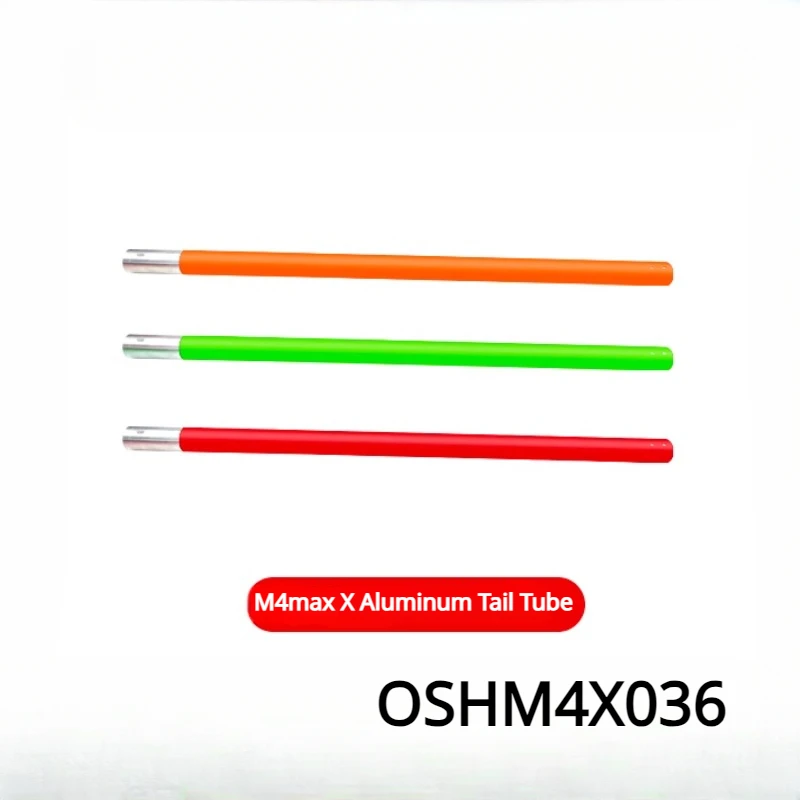 Pezzi Di Ricambio Per Elicottero Omphobby M4Max Rc X Tubo Di Coda In Alluminio (Verde/Arancione/Rosso) Oshm4X036