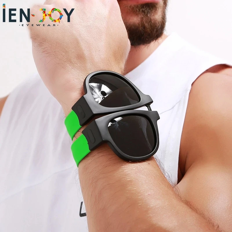 Ienjoy Occhiali Da Sole Attivi Occhiali Da Sole Pieghevoli Occhiali Da Sole Polarizzati Per Uomo Occhiali Sportivi Guida Occhiali Da Sole Da Ciclismo 