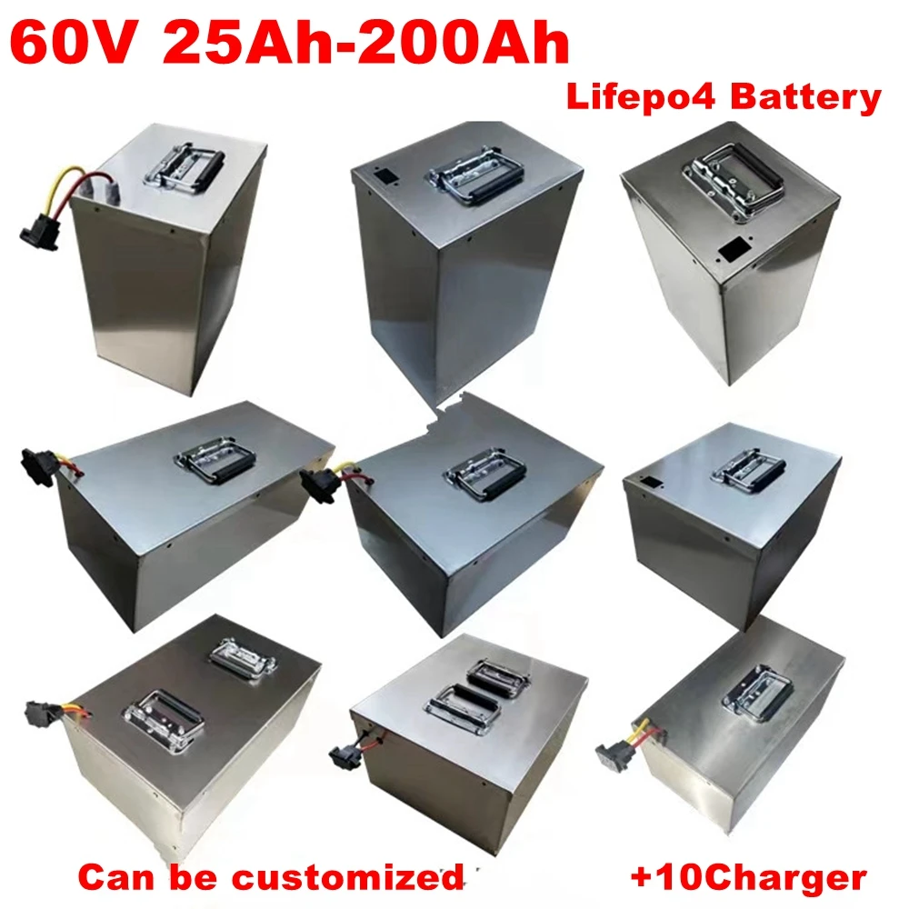 20S Batteria Litio 60V Lifepo4 Akku 200Ah 100Ah 120Ah 25Ah 40Ah 60Ah 80Ah 5000 + Cicli Celle Di Grado A Per Carrello Elevatore Rv Da 10000W