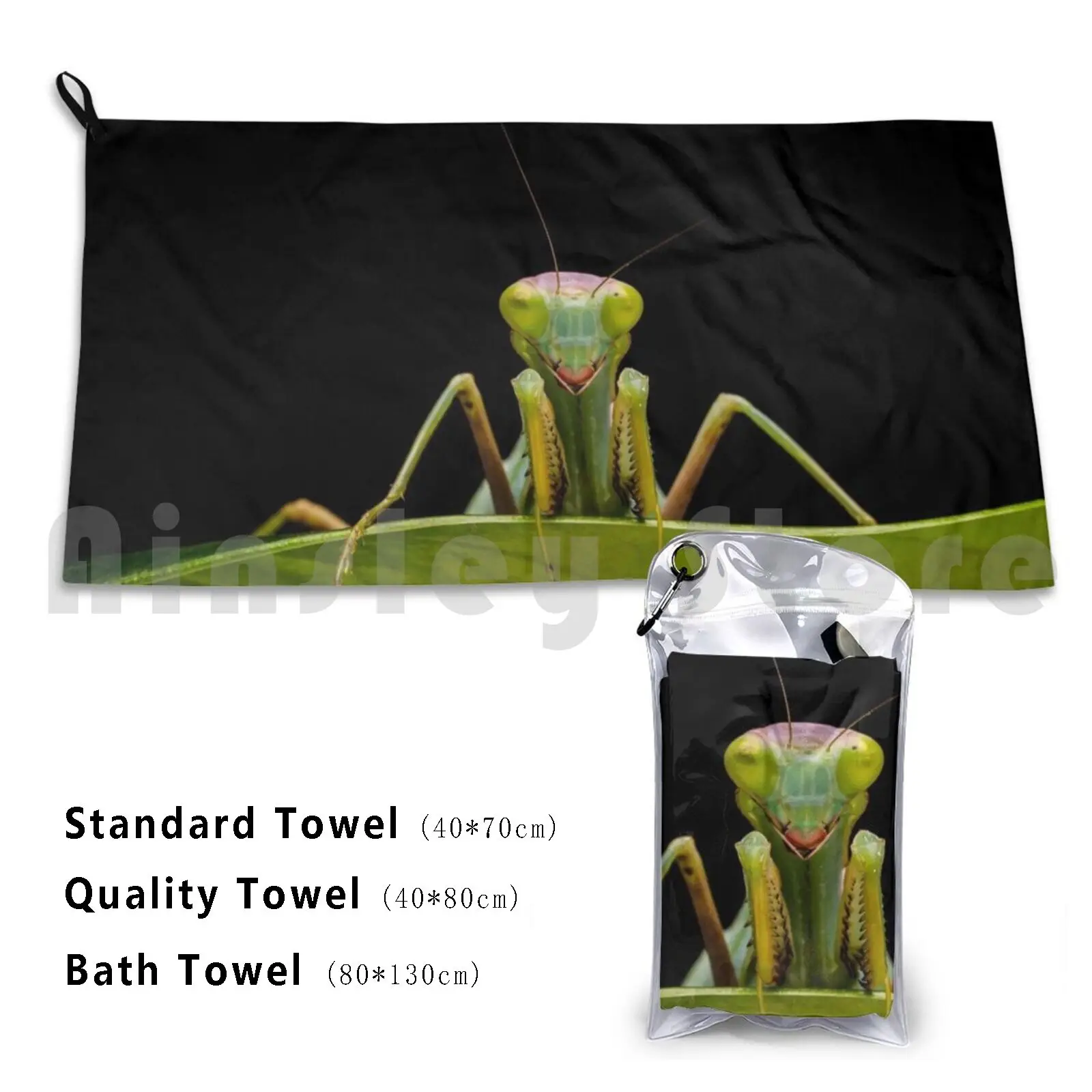 Towel Green Mantis Hat Green Preying Mantis Insect Leaf Cannibal Carnivore Legs Mouth Eat