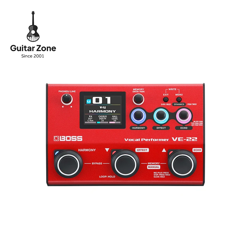 Boss Ve-22 Effetti Vocali E Processore Vocale Multieffetto A Pedale Looper