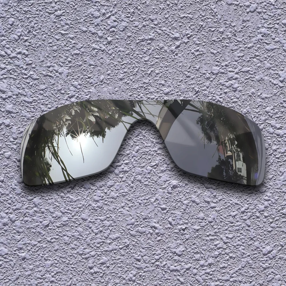 Lenti Di Ricambio Polarizzate In Titanio Argento Per Occhiali Da Sole Oakley Batwolf