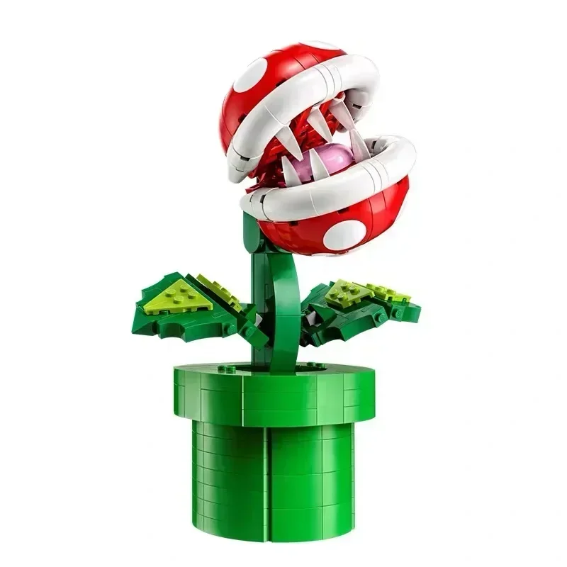 540Pcs Piranha Plant Block Building Bricks Compatibile Con 71426 71395 Modello Di Gioco Giocattoli Educativi Per Regali Per Bambini