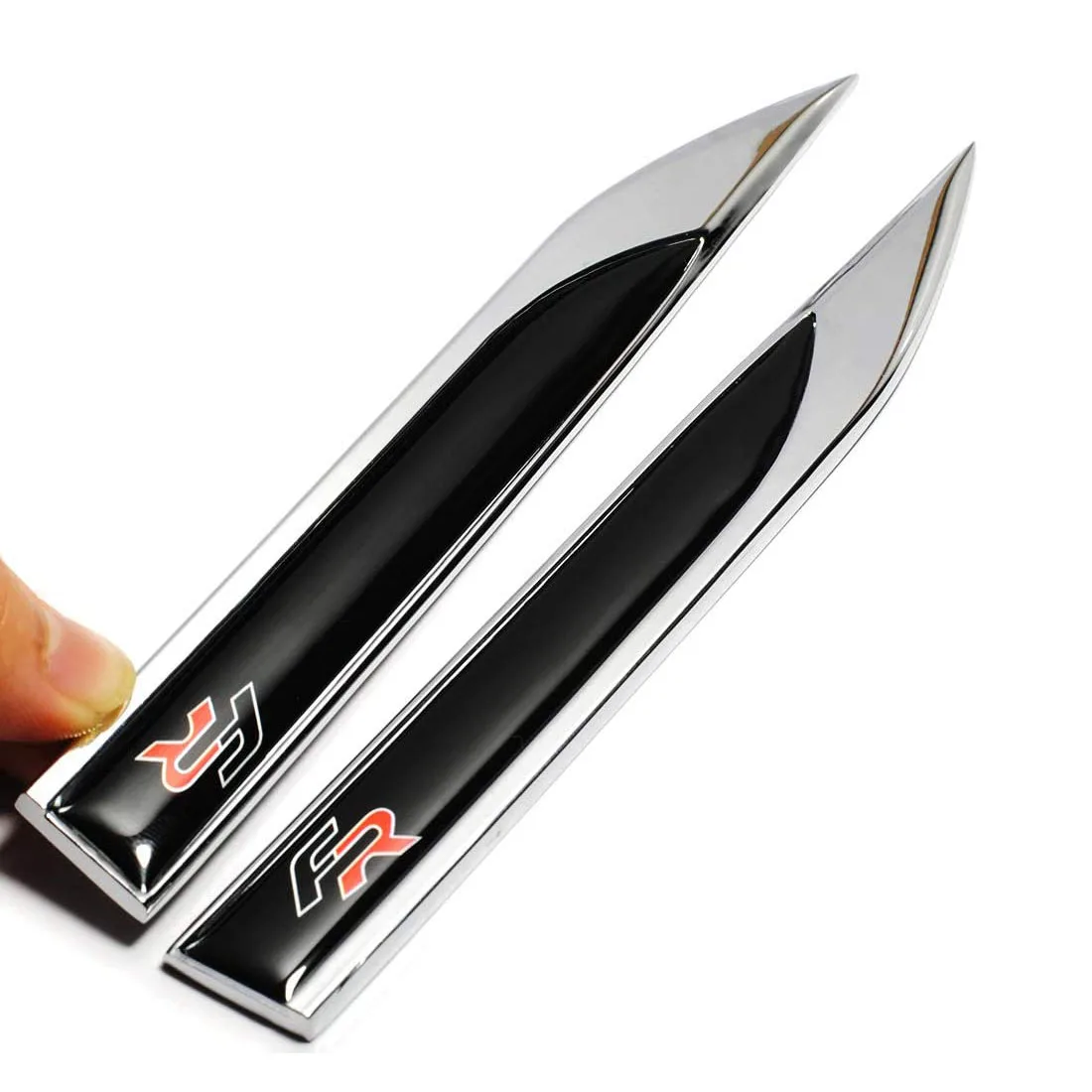 1 Pair 3D Metal Fender Side Sticker Zinc Alloy Pvc Fr Logo Decals For Seat Fr Leon Cupra Ibiza Altea Exe