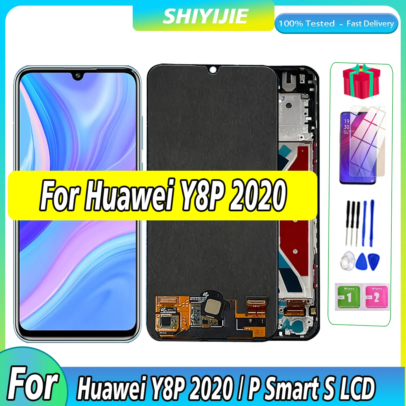 Testato Al 100% Per Huawei Y8P 2020 Aqm-Lx1 / P Smart S Display Lcd Per Huawei Enjoy 10S Aqm-Al00 Lcd Touch Screen Di Alta Qualità