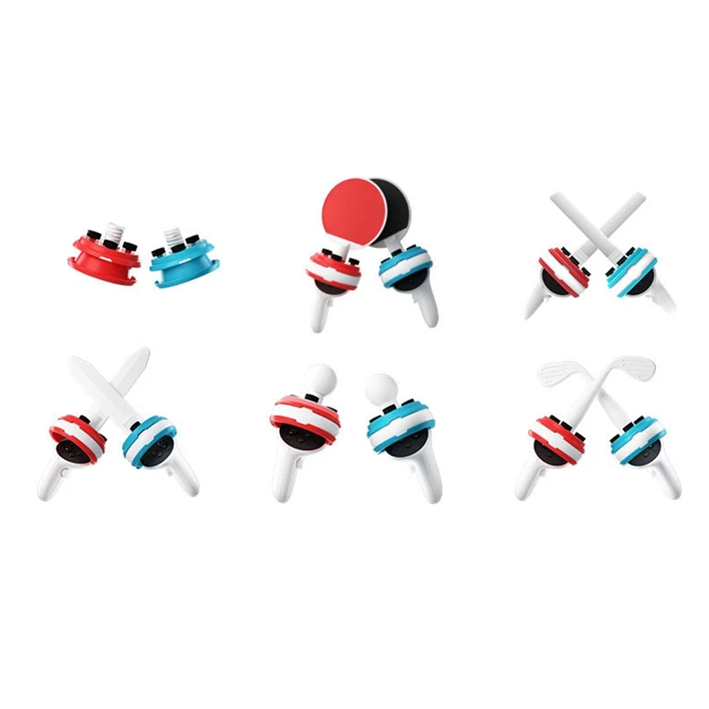 1 Set 12 In 1 Racchetta Da Ping Pong Allenamento Controller Di Gioco Vr Per Oculus Quest 2 Mazze Da Golf Accessori Vr