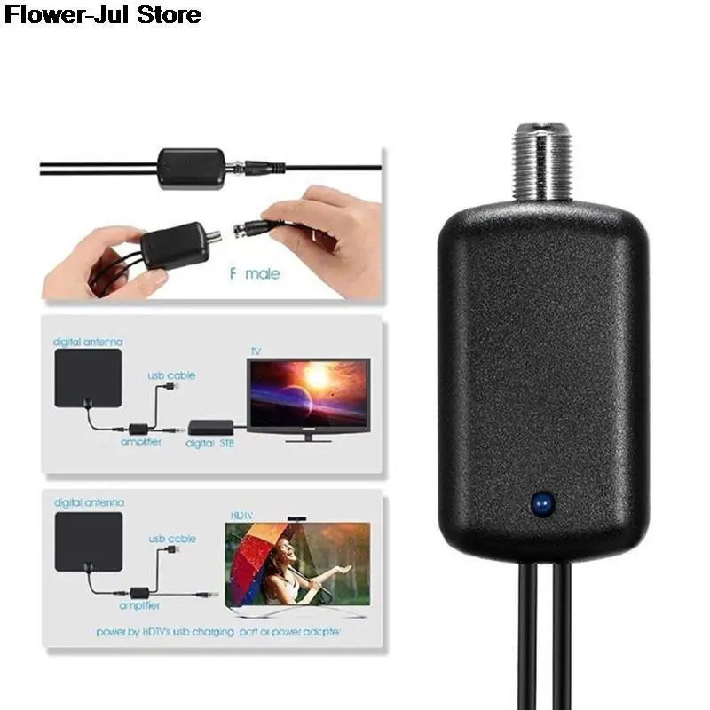 Antena Digital Hdtv Amplificatore Di Segnale Booster Per Tv Via Cavo Fox Antenna Tv Fox Migliore Segnale Hd Canale 25Db Tv Booster Amplificatore
