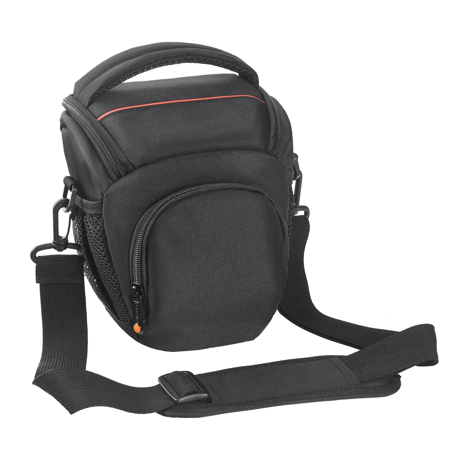 Fosoto Ft-R5 Nero Dslr Borsa Fotografica Tracolla Impermeabile Copertura Antipioggia Custodia A Tracolla Compatibile Per Canon Nikon Pentax Olympus