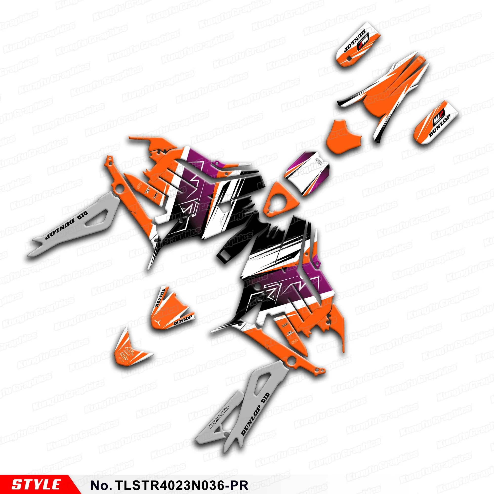 Aftermarket Graphics Pvc Sticker Kit Decalcomania Completa Per Talaria Sting R L1E / Sx3 Mx, Tlstr4023N036-Pr