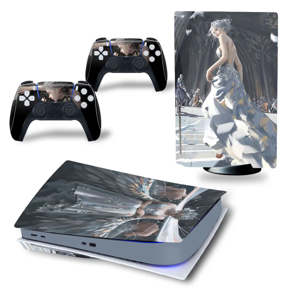 Per Ps5 Console Skin Disc Edition Gaming Control Skin Controller Manette Ps5 Accessoire Compatibile Con Accessori Ps5 Deco