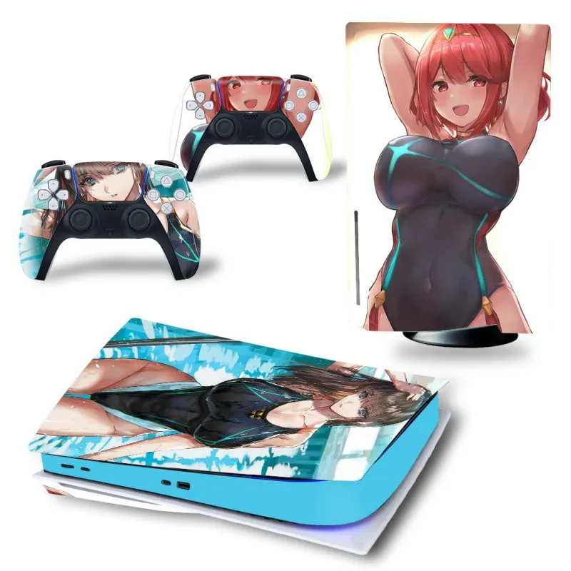 Per Ps5 Console Skin Disc Edition Gaming Control Skin Controller Manette Ps5 Accessoire Compatibile Con Accessori Ps5 Deco