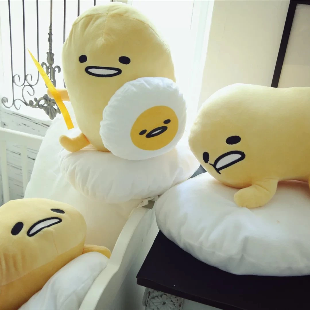 Simpatico Gudetama Peluche Morbido Peluche Ripiene Gudetama Peluche Abbraccio Bambola Cuscino Per Dormire Divano Decorazione Cuscino Regali Di Complea
