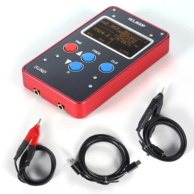 Rcl800P Hand Held Auto Lcr Meter Esr Meter Tester Automatic Range 0.1% + Battery Display Resistore Induttore Condensatore