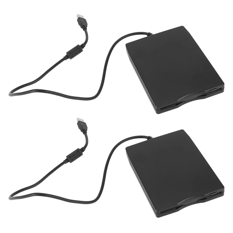 2X Usb Floppy Drive 3.5 Pollici Usb Esterno Floppy Disk Drive Portatile 1.44 Mb Fdd Usb Plug And Play
