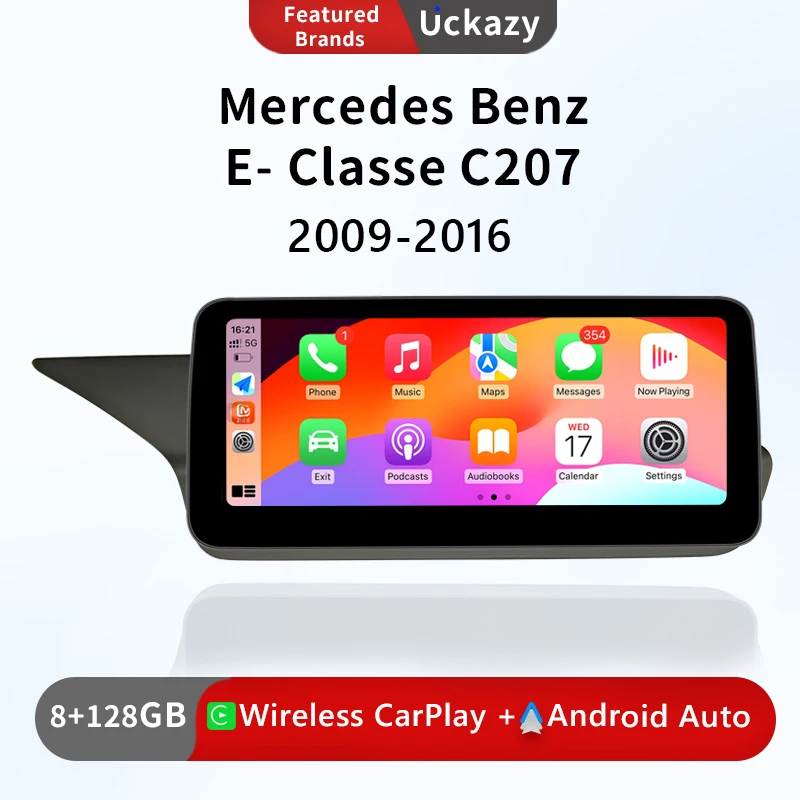 Autoradio 8 Core Android 12 Autoradio Per Mercedes Benz Classe E Classe E C207 W207 A207 2009-2012 4G Wifi Navigation Multimedia