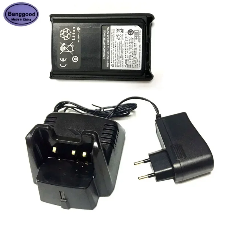 Fnb-V104Li Fnb-V104 2300Mah Batteria Agli Ioni Di Litio + Cd-34 Dock Caricabatterie Rapido Cd34 Per Yaesu Vertex Vx-230 Vx-231 Vx-234 Vx-228 Radio