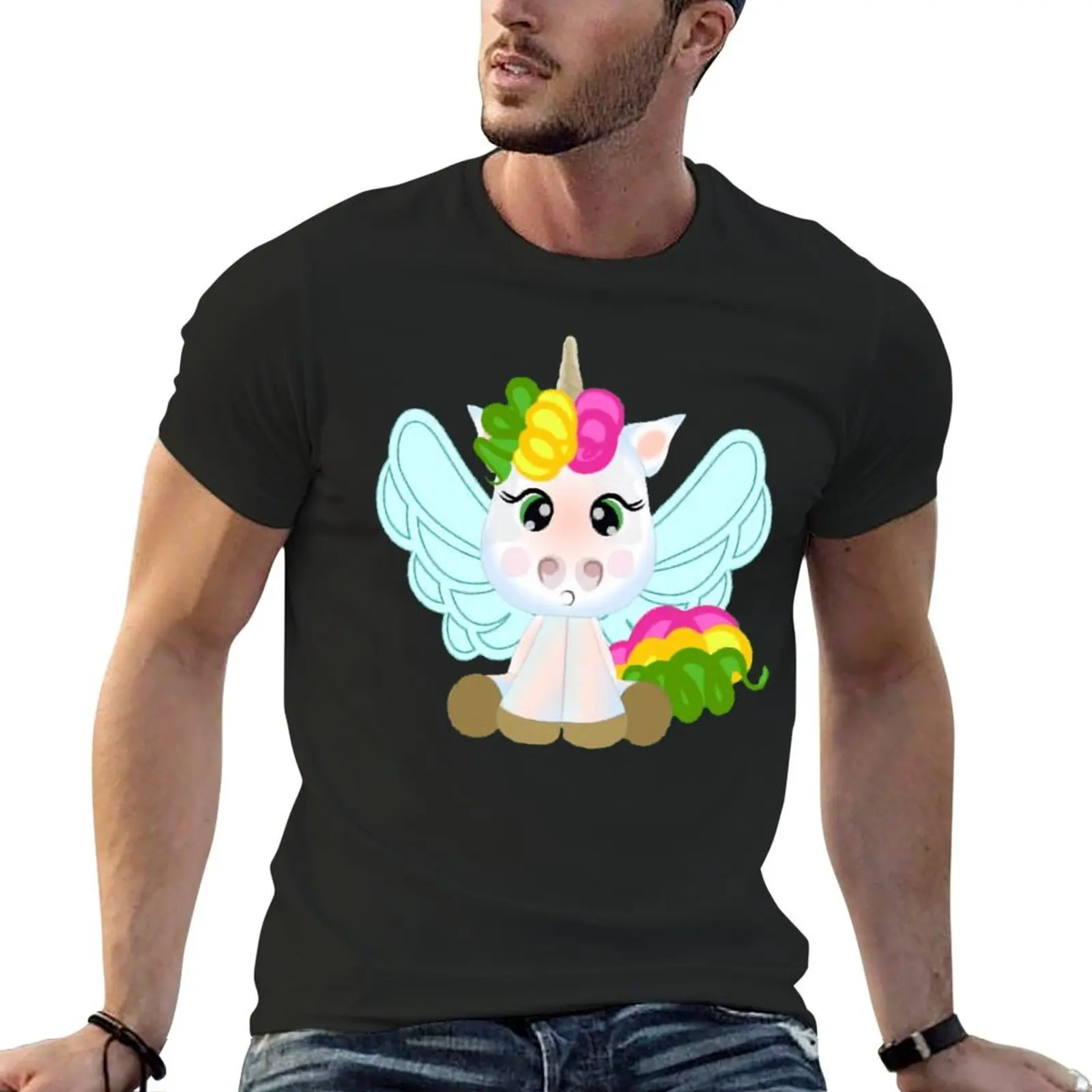 Deviidos De Unicornio Bebé Unicornio T-Shirt Harajuku Sport Funny Novità Tees Graphic Vintage Aactivity Competition Eur Size