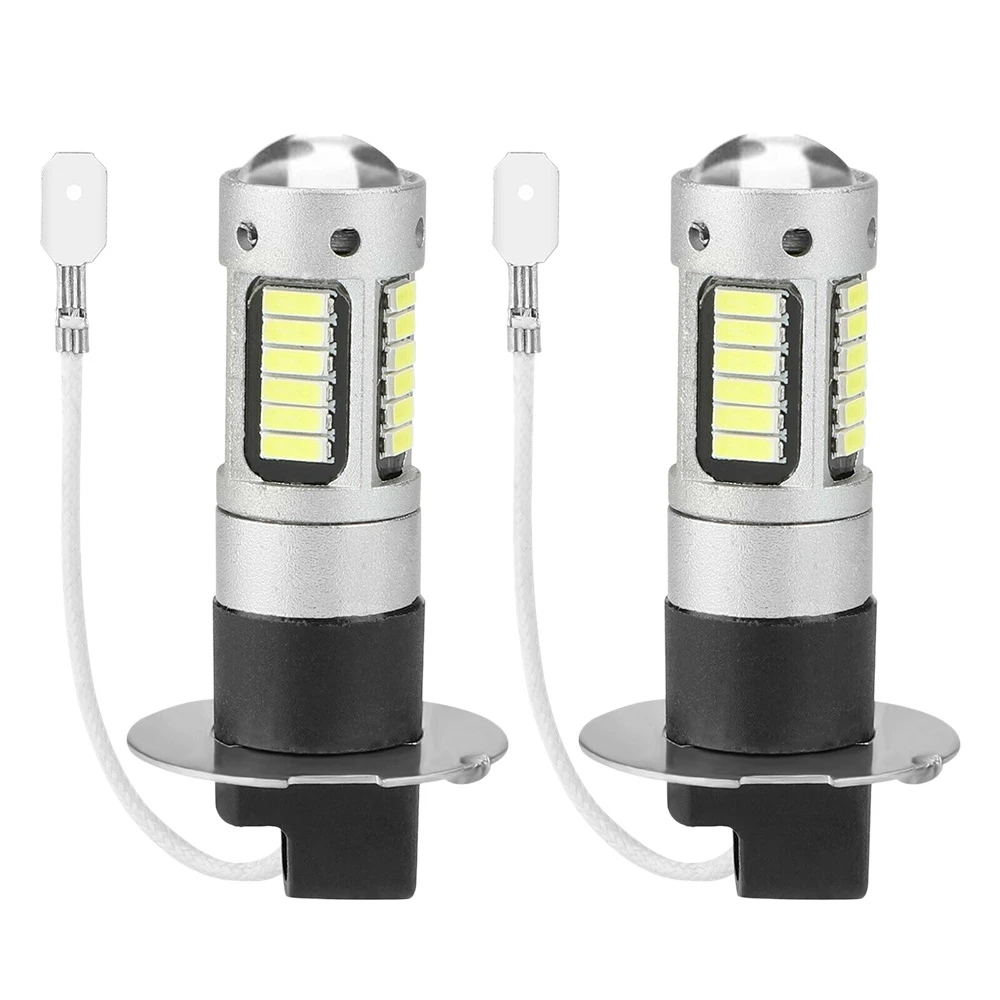 2 Pezzi H3 Super Bright Led Fog Driving Drl Lampadine Kit 6000K Bianco